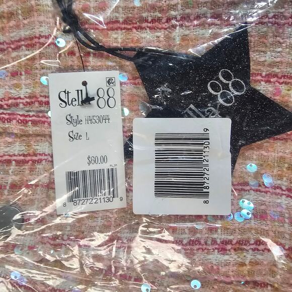 Stella 88 Big Girls Sequin Tweed Flare Pants Large (12-14) NWT - Picture 4 of 4